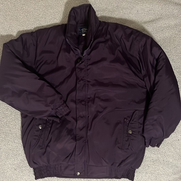 Vintage 90’s Puffer Jacket (eggplant colour) - Picture 9 of 10